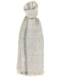 Brunello Cucinelli - Sciarpa Lino - Lyst