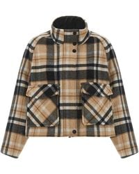 Pinko - Caban Check - Lyst