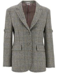 Thom Browne - Checked Single-Breasted Blazer - Lyst