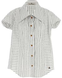 Vivienne Westwood - Cotton Shirt With All-Over Logo Print - Lyst