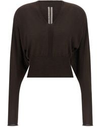 Rick Owens - 'v Cropped' Top - Lyst