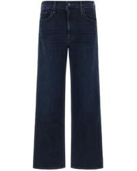 Mother - The Mid Rise Rambler Zip Ankle Jeans With M Embroidery - Lyst