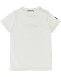 Moncler - Logo Embroidery T-shirt - Lyst