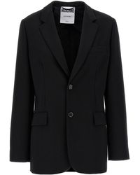 Moschino - Single-breasted Martingale Blazer - Lyst