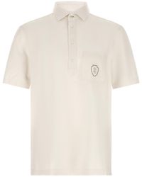 Brunello Cucinelli - Heraldic Logo Polo Shirt - Lyst