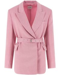 Nude - Belt Blazer - Lyst