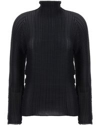 Issey Miyake - 'wooly Pleats' Blouse - Lyst