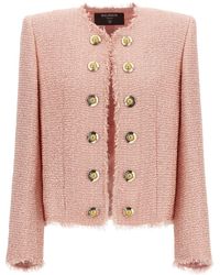 Balmain - Sequin Tweed Blazer - Lyst