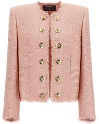 Balmain - Sequin Tweed Blazer - Lyst