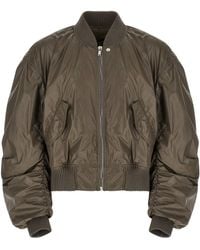 Rick Owens - Bomber With Ruched Sleeves - Lyst
