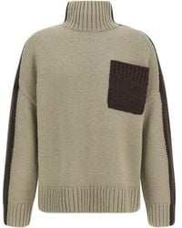 JW Anderson - 'two Tone Patch Pocket' Sweater - Lyst