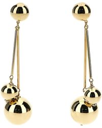 Carolina Herrera - 'double Gold Ball' Earrings - Lyst