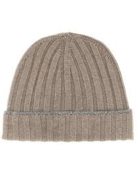Brunello Cucinelli - Cashmere Turn-Up Beanie - Lyst