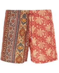 Etro - Patterned Double Swimsuit - Lyst
