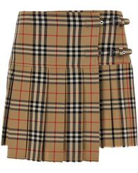 Burberry - Kilt Skirt - Lyst