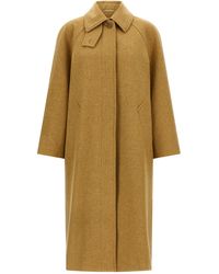 A.P.C. - A. P.C. A. P.C. Virgin Wool Coat With Raglan Sleeves - Lyst
