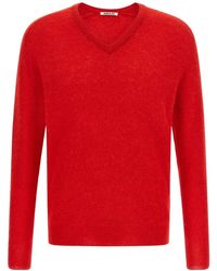 AURALEE - Baby Suri Alpaca Sheer Knit Sweater - Lyst
