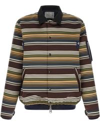 Sacai - 'horizontal Stripe' Blouson - Lyst