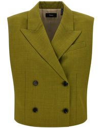 Theory - Double-breasted Vest - Lyst