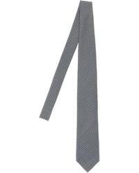 Brioni - Silk Tie With Micro-Geometric Pattern - Lyst