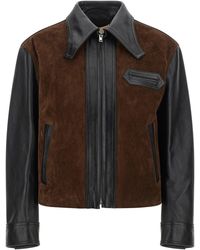 Marni - Leather And Suede Jacket - Lyst