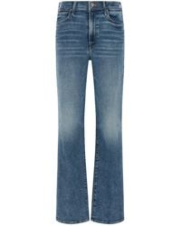 Mother - The Kick It Jeans With Signature Embroidery - Lyst