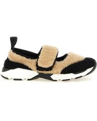 Marni - Mary Jane Fur Sneakers - Lyst