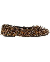 Dries Van Noten - Beaded Ballet Flats - Lyst
