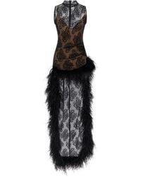 GIUSEPPE DI MORABITO - Dress With Train - Lyst