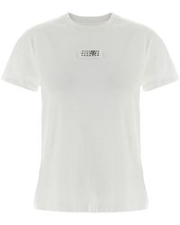MM6 by Maison Margiela - 'numeric Signature Mm6' T-shirt - Lyst