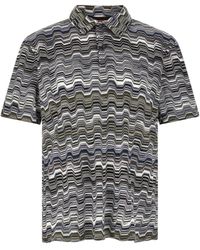 Missoni - Irregular Zigzag Polo Shirt - Lyst