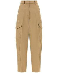 Givenchy - Cotton And Wool Cargo Trousers-Donna - Lyst