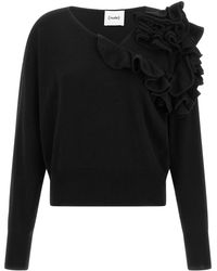 Nude - Ruffled Sweater - Lyst