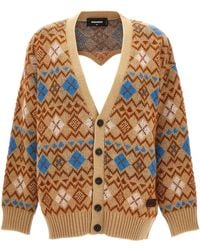 DSquared² - 'heart Vintage Shetland' Cardigan - Lyst