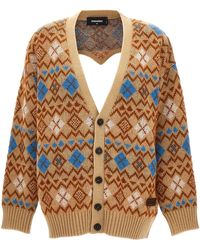 DSquared² - 'heart Vintage Shetland' Cardigan - Lyst