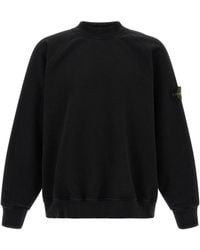 Stone Island - '6100053' Crew Neck Sweatshirt With Raglan Sleeves - Lyst