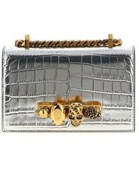 McQueen - 'jewelled Satchel' Mini Crossbody Bag - Lyst