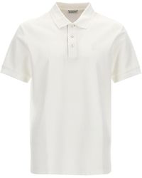 Burberry - Embroidered Logo Polo Shirt - Lyst