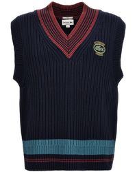 Lacoste - Logo Embroidery Vest - Lyst