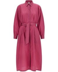 Max Mara - Shirt Dress With Belt Detail - Lyst