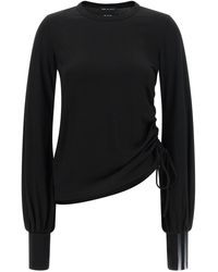 Y-3 - Draped Cut T-shirt - Lyst