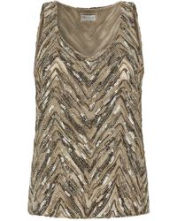 Brunello Cucinelli - Silk Tank Tops - Lyst