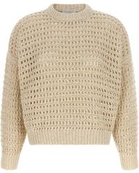 Brunello Cucinelli - Pullover "Dazzling Braids" - Lyst