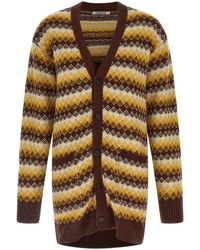 AURALEE - Jacquard Cardigan - Lyst