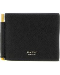 Tom Ford - Hammered Leather Card Holder - Lyst