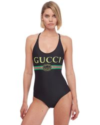 gucci swimsuit black