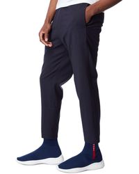 prada rubber cuff jogger pants