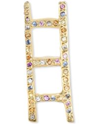 Allison Read Smith Gold Ladder Multi Sapphire Pendant - Metallic