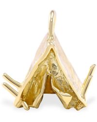 Allison Read Smith Gold Tent Pendant - Metallic