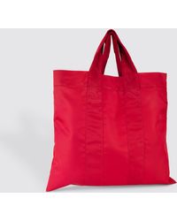 The Row Park Large Nylon Tote Bag in Black | Lyst
